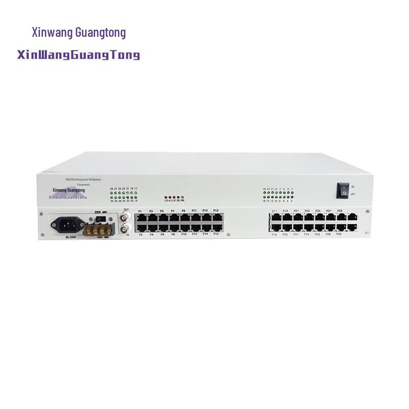 Xinwang Guangtong XW-1E1-28P-2C PCM Fiber Optic Terminal