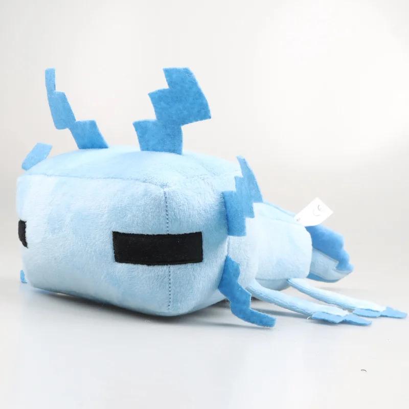 

Kawaii 20-30cm Pink Axolotl Plush Toy Adults Plushie Gamer Gift Home Decoration Soft Stuffed Plush Doll Cartoon Figure Plush To синий