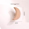 Japanese Cute Animal Wooden Wall Hook - Moon Cartoon Design Nordic Decor