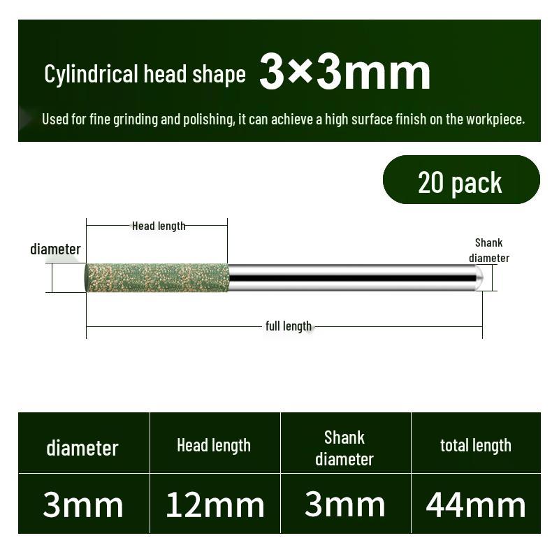 

Great White Shark 3mm Grinding Head for Metal, Rubber Stone, and Stainless Steel