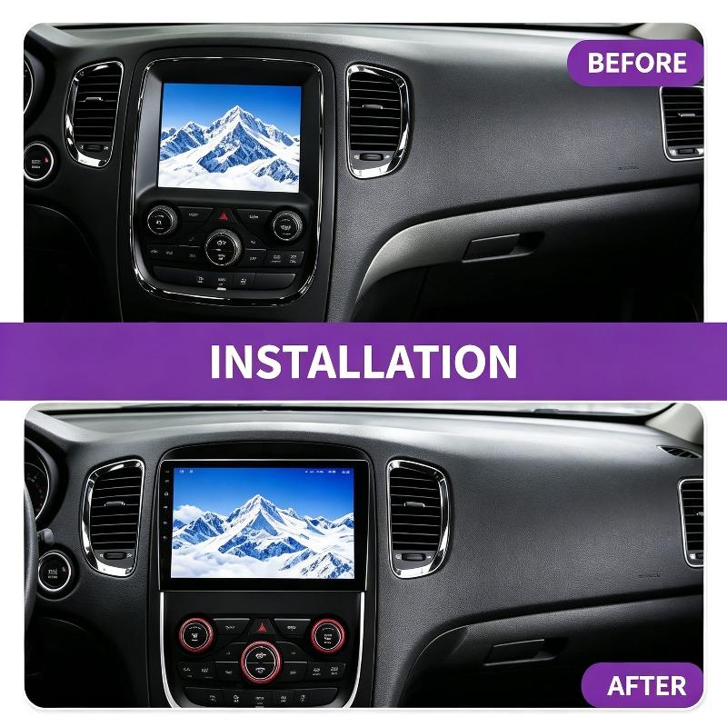 For Dodge DURANGO 2014-2020 9Inch Car Fascia Frame Decorative Panel Mounting Auto Interior Accessories