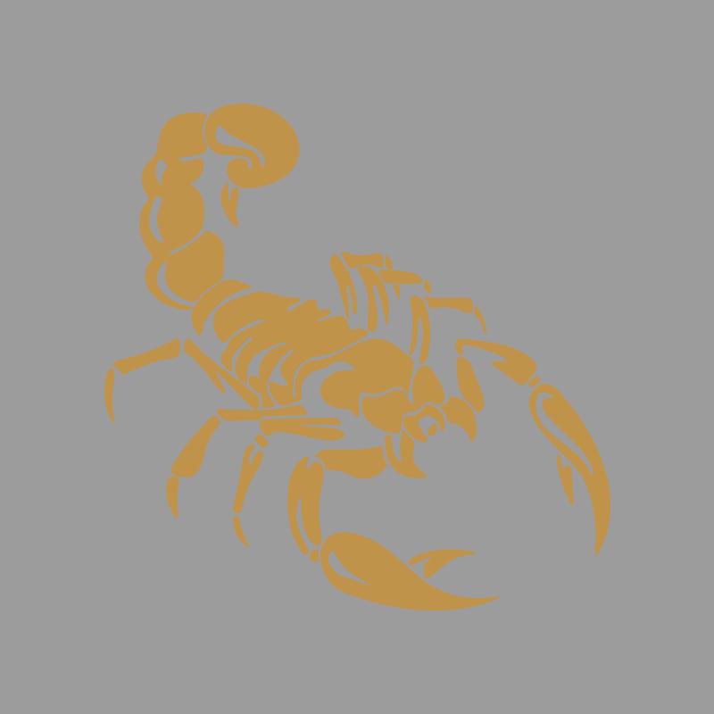Cool dual wielding scorpions creative&funny stickers for cartoon fans&lover,high quality for car trucks motorcycles & laptops