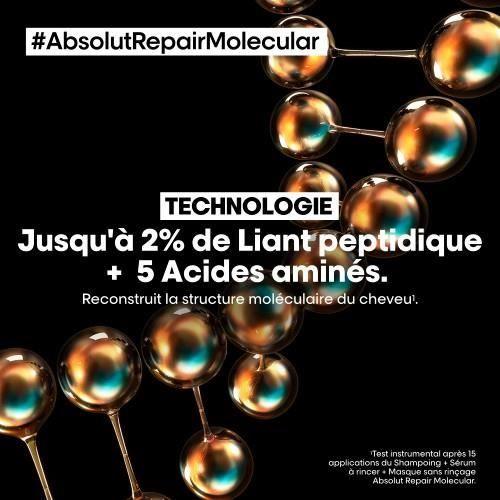 Masque sans rinçage - L'Oréal - Absolut Repair Molecular - 100 ml - Cheveux abîmés - Mixte
