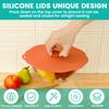 5Pcs Silicone Lids Bowl Preservation Cover Sealed Suction Lid Fits Cups, Bowls, Plates, Pots, Pans, Food Storage Kitchen Gadgets