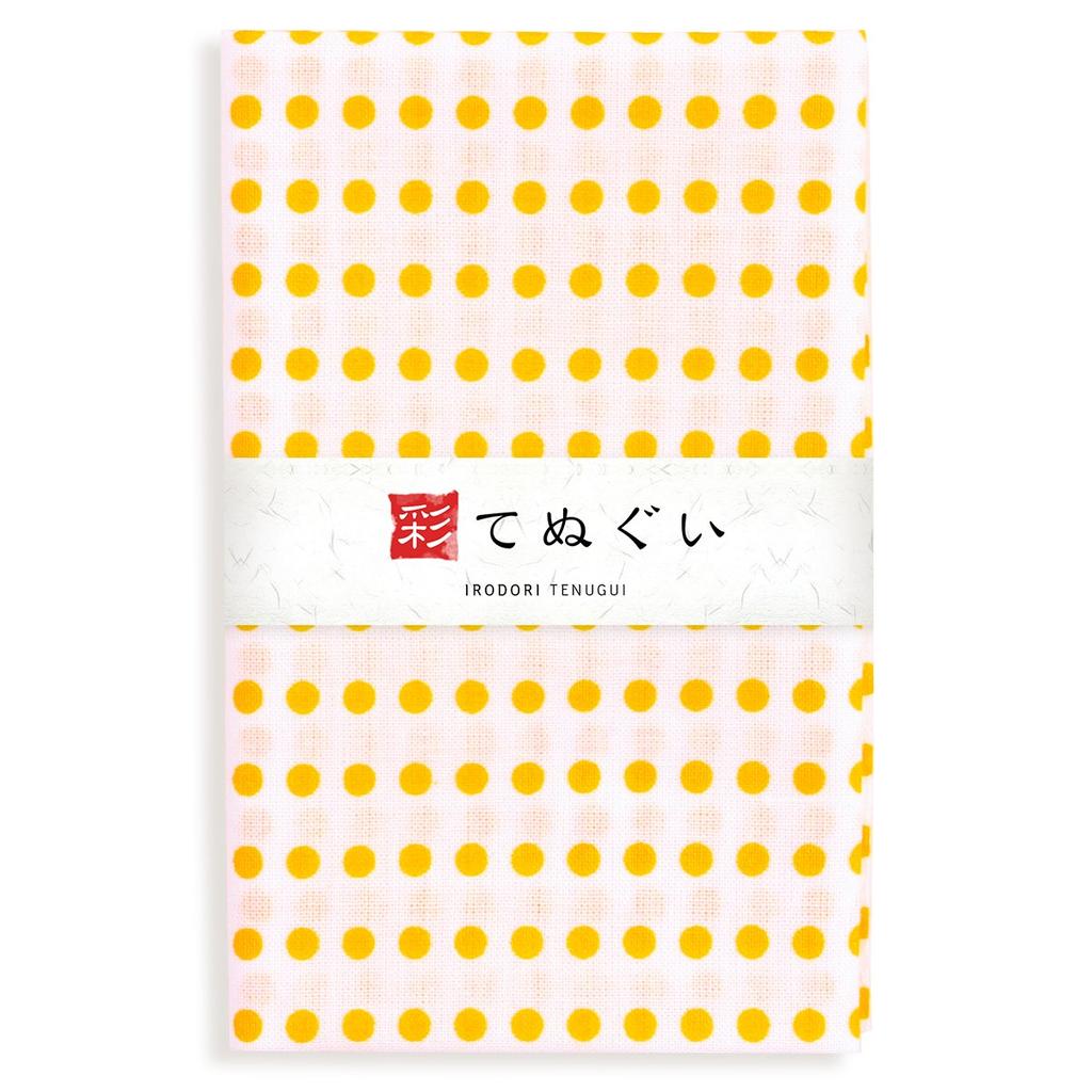 KOMESICHI Irodori Small Pattern Tenugui Hand Mameshibori Pattern A Set of 33 x 90cm Towels, Set, Uncut, 3,