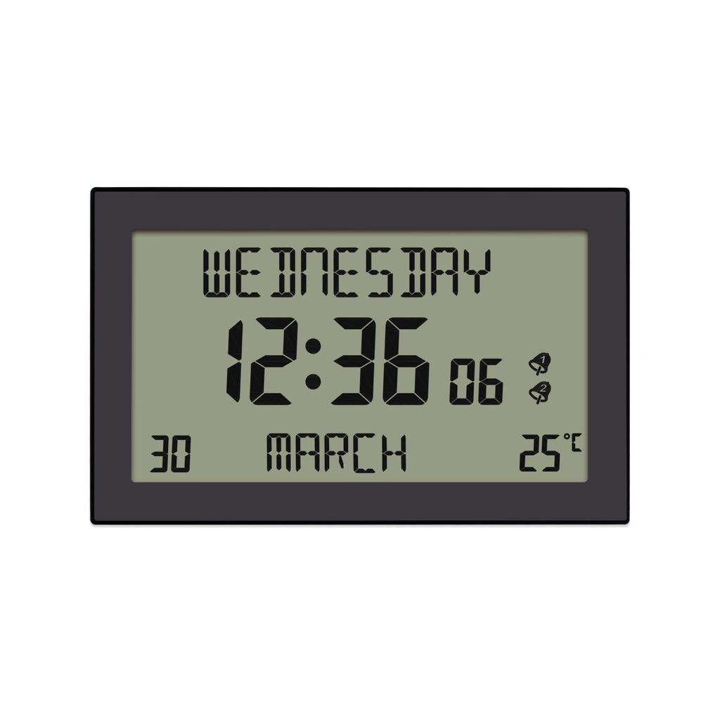 Alarm Clocks Lcd Display Desk Small Clock High-Definition Multi-Function Machine Reminders In Multiple Languages For Travel Home