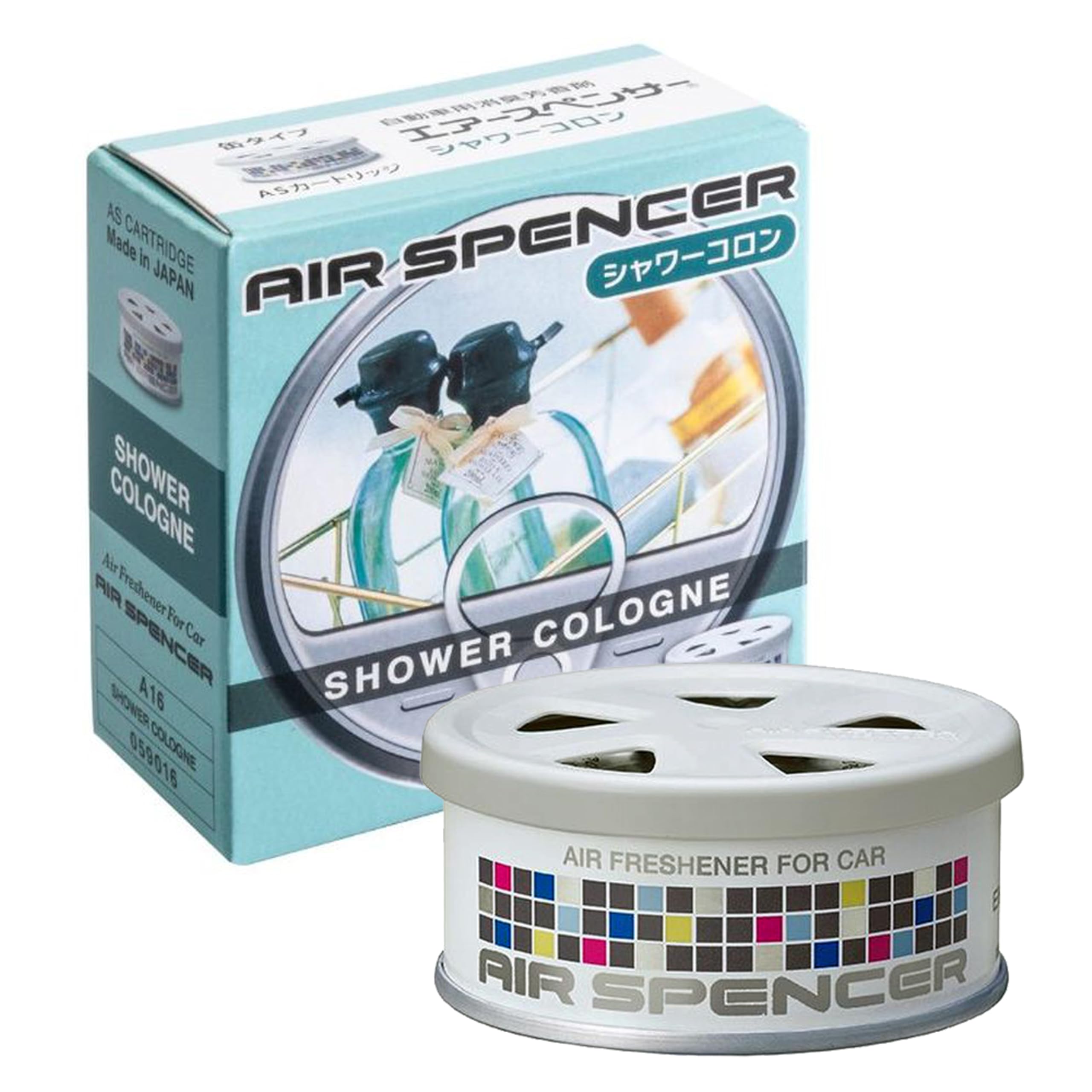Air Spencer Car Air Freshener Stand Shower Cologne A16 (Eikousha) Cartridge, Type, Refill, 40g, белый