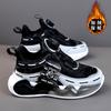 Boys Sports Shoes Cotton Shoes Medium and Older Children 2025 Children Boys Winter Rotating Dad Shoes Velvet Buckle New Two Cotton