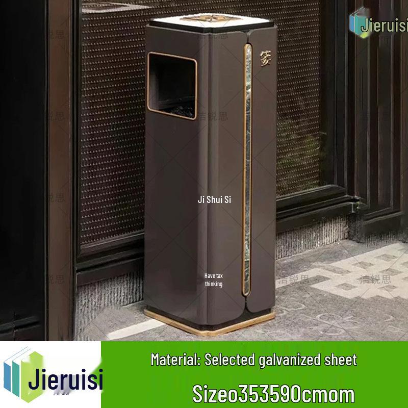 Stainless Steel Outdoor Trash Bin for Hotels, Parks, and Malls