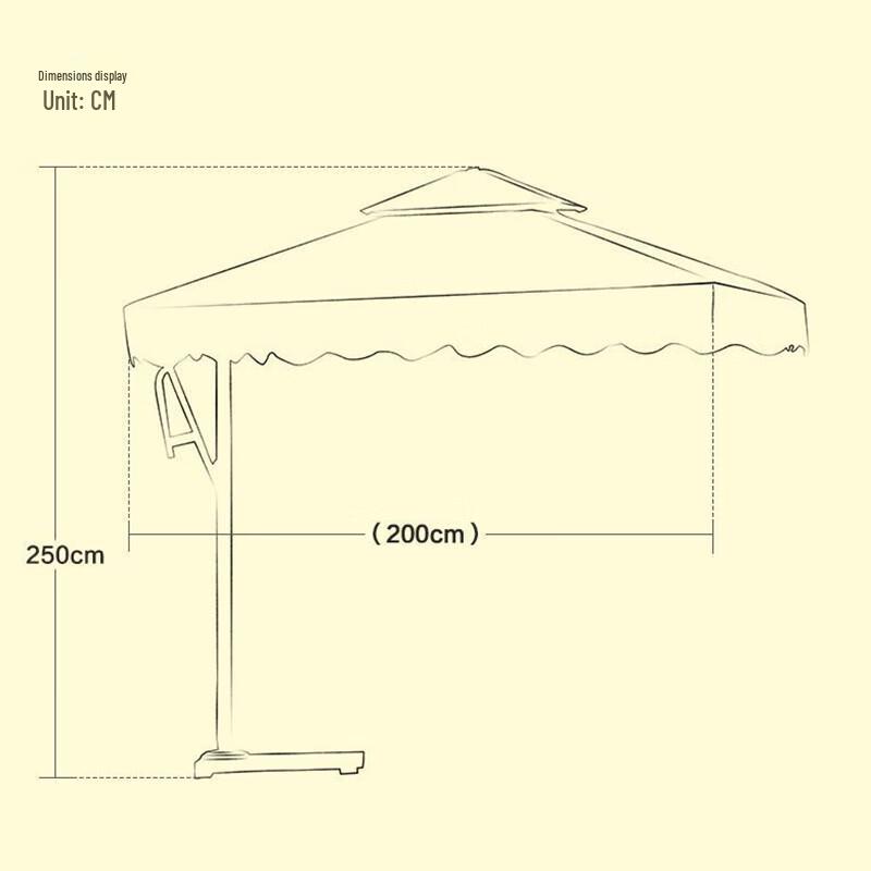 Outdoor Cantilever Patio Umbrella