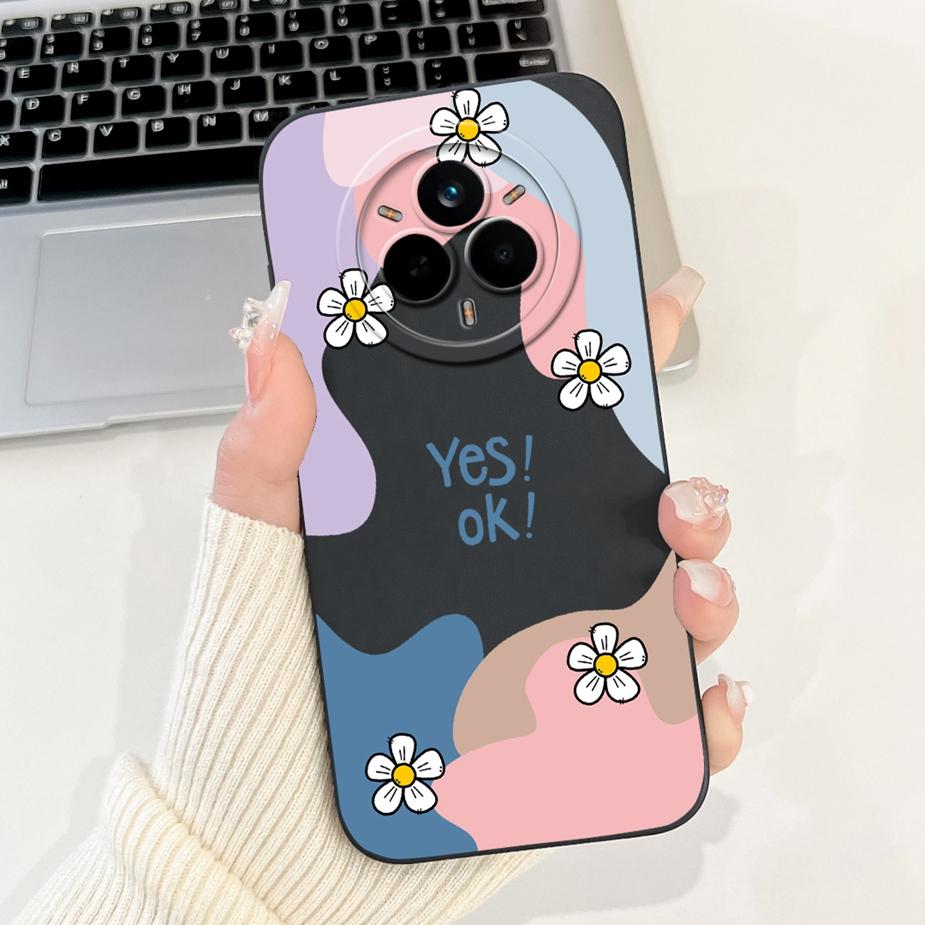 Für Realme 14 Pro 5G Hülle RMX5056 Stylische Kunstbemalte Abdeckung Stoßfeste Handyhülle Für Realme 14 Pro Plus Realme14 Pro+ Weiche Taschen