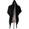 Women Knitted Shawl Wrap Scarf Striped Design Soft Imitation Wool Cashmere Cape Cardigan Shawl Coat Blanket