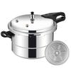 Pressure Cooker 5L Pressure Cookware with Steamer Insert Aluminum Alloy Cookware for Meat Poultry Seafood Vegetable Kitchen Cook