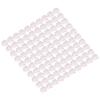 100Pcs Microphone Cover Dust Sweat Resistant Disposable Excellent Elasticity Reduce Noise Microphone CapsWhite Red Dot
