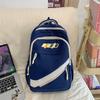 Student School Bag Women Large Capacity Contrast Color Backpack