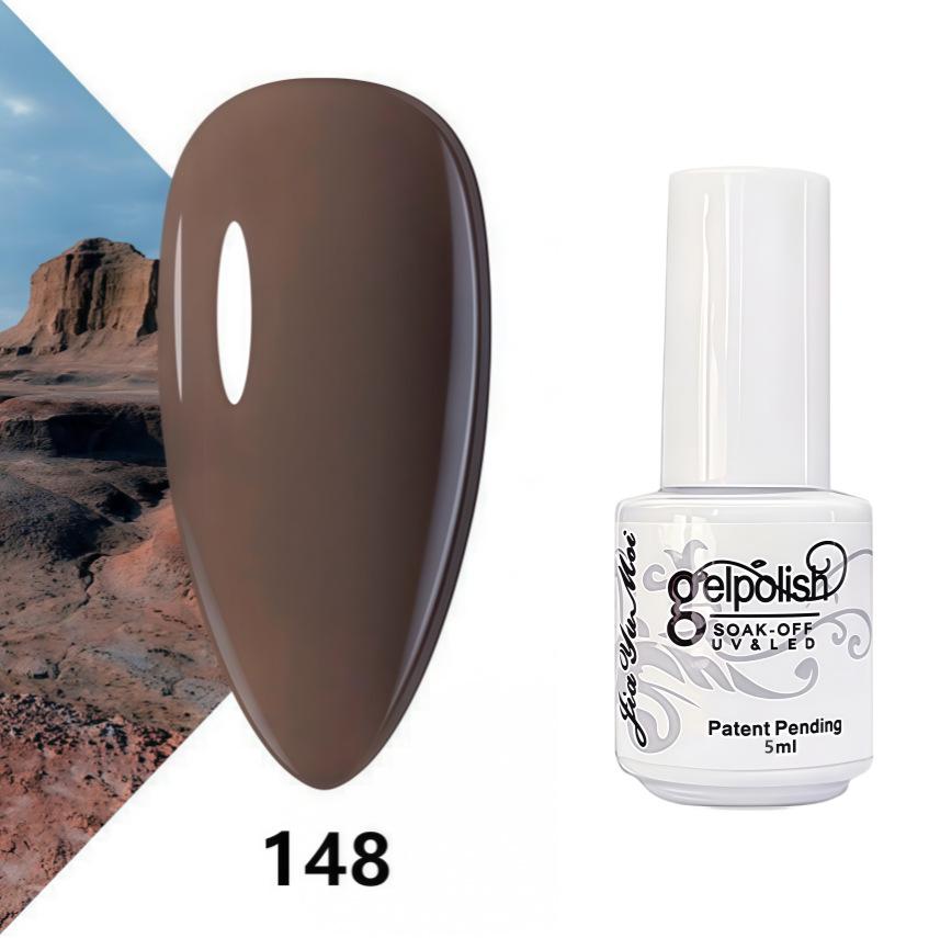 GELPOLISH Nail Art Set: Base, Top Coat, Transparent & White Gel Polishes