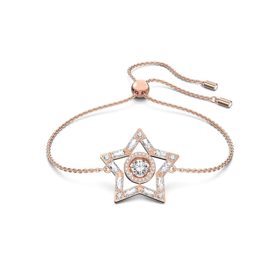 Swarovski Stella Star Pattern Crystal Bracelet Women bracelet Rose-Gold 5617882 Box (Random Color)
