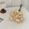 7 Bündel künstliche Rosen, Retro-Rosen mit Stielen für Tischvase, Braut-, Hochzeits- und Heimdekoration