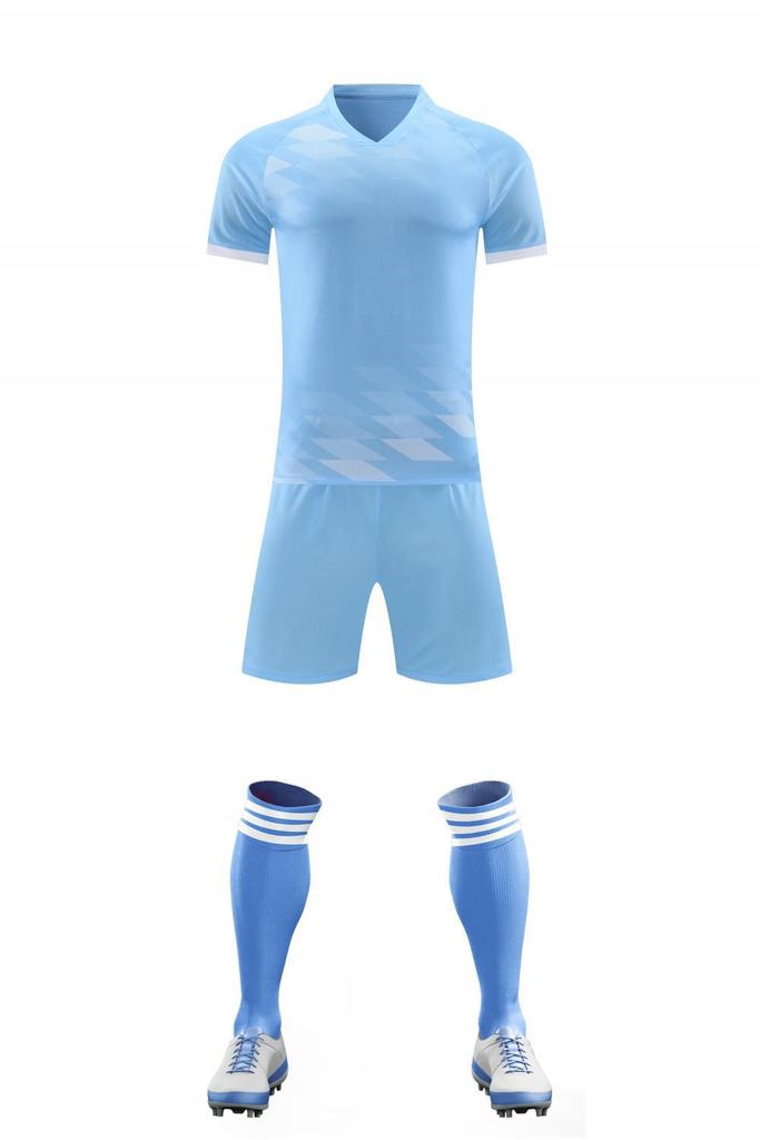 Set Maglia da Calcio Traspirante Asciugatura Rapida Manica Corta Abbigliamento da Calcio Studenti Scuola Primaria Allenamento Partita Divisa di Squadra Versione Giocatore