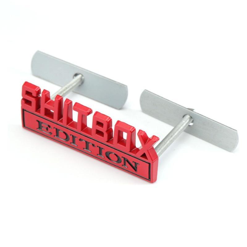 Autoaufkleber Metall SHITBOX Edition Plakette Emblem Kühlergrill für Ford F150 F250 F350