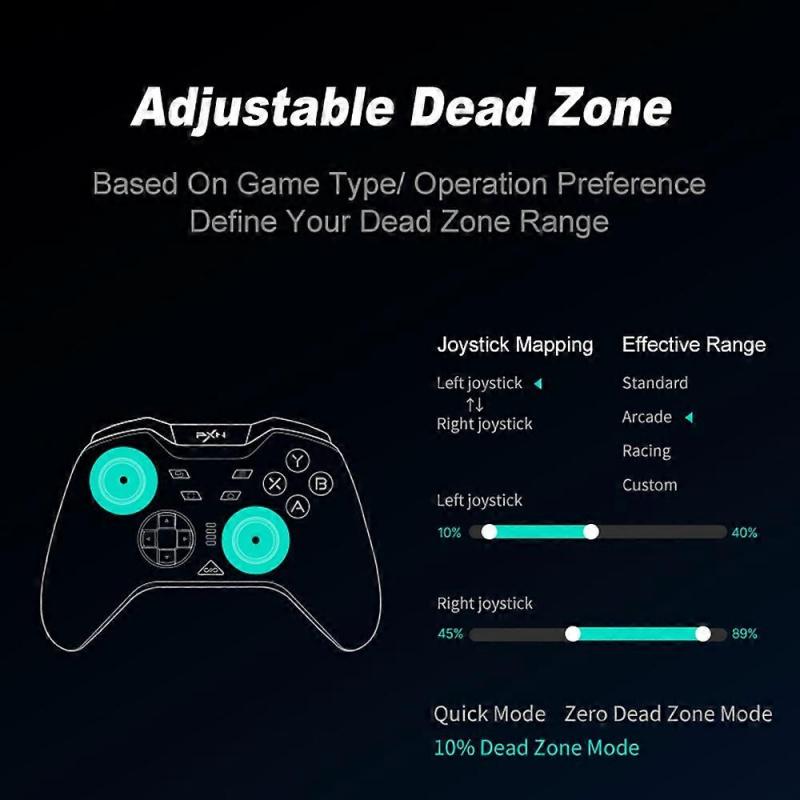 PXN P5 Bluetooth-compatible Wireless Game Controller with Receiver for Steam PC Android iOS Nintendo