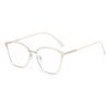 Fashion Metal-Frame Plain Glasses Women's INS Style High-Definition Blue-Light-Blocking Glasses Men's Goggles Eye Protection