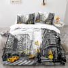 Statue Of Liberty Duvet Cover King Size Microfiber World Famous Building Bedding Set New York Landmark Cityscape Comforter Cover