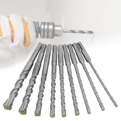 Yousheng 9Pcs/Set 4mm-12mm Drill Bits Wide Application High Hardness Hard Alloy Electric Hammer SDS Plus Drill Bit for Workshop