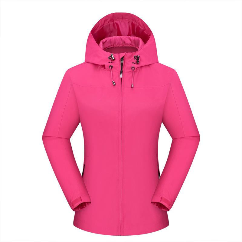 Unisex Waterproof Hooded Jacket for Outdoor Activities with Logo Printing