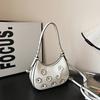 Flower Three Dimensional Trendy Small Women Bag Inner Pocket Design Zipper Bags