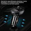 USAMS Handsfree Kit C21 With FM Transmitter, Bluetooth 5.0, Mp3, 2Xusb 3.4A Black/Black Cc115Gc01 (Us-Cc115)
