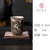 Wood-fired Porcelain Dunhuang Apsaras Teacup Traditional Tea Bowl Tea Cup Set Tea-tasting Fragrance Cup Chazhan Master Cups Gift