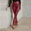 Women's Fashion Color High Waist Belly Plus Size Sexy Flared Pants