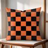 Classic Checkered Square Cushion Cover Natural Linen Organic Fabric DoubleSided Printing Couch Pillow Covers Home Decor