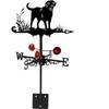Metal Rooster Weathervane, 22.8 x 13 Inch , Direction Indicator Wind Vane Weathercock for Garden Decorative Farmhouse Yard Chicken Coop