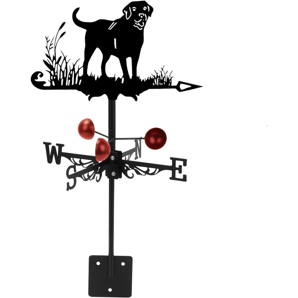 Metal Rooster Weathervane, 22.8 x 13 Inch , Direction Indicator Wind Vane Weathercock for Garden Decorative Farmhouse Yard Chicken Coop