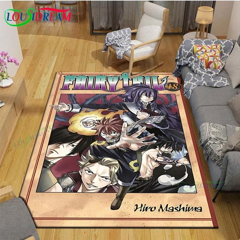 Fashion Popular Cartoon A-Fairy Tail Printed  Carpet Living Room Anti-Skid Area Rug Kids Bedroom Mats Yoga Mat Carpet Decor Gift