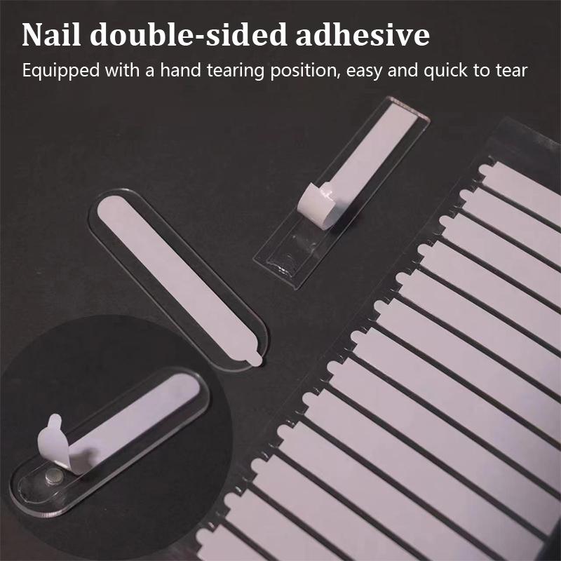 24/26Pcs Double Sided Tape For Nails Display Press On Nails Adhesive Clear Tape For Nail Packaging Salon Supplies Showcase