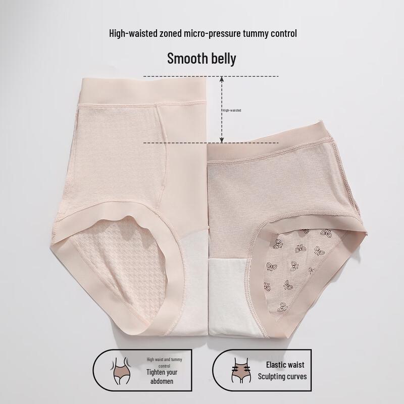 FENTENGCARE Women's High-Waist Tummy Control Underwear 3-Pack