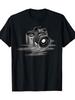 Men's & 's Camera Photography T-Shirt - Short Sleeve Tee with DSLR Camera & Film Strip Print, Round