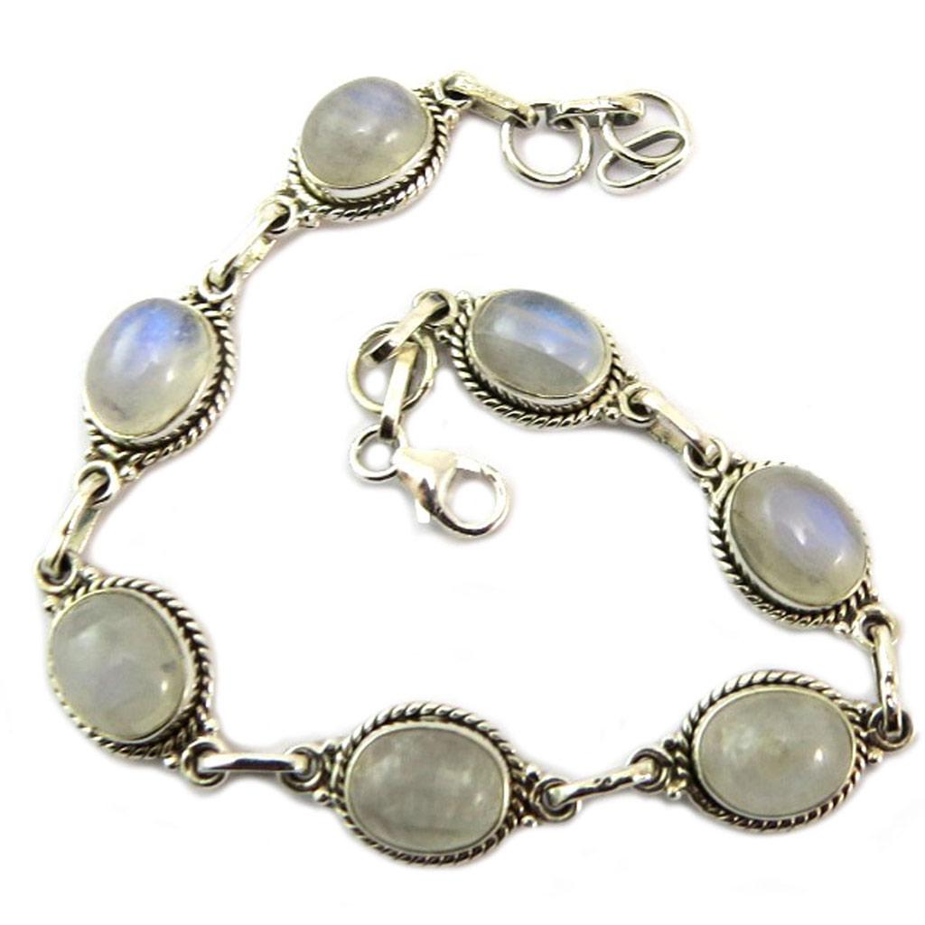 

Les Trésors De Lily [P6923] - Серебряный браслет из лунного камня Heaven - 19 см 9 мм