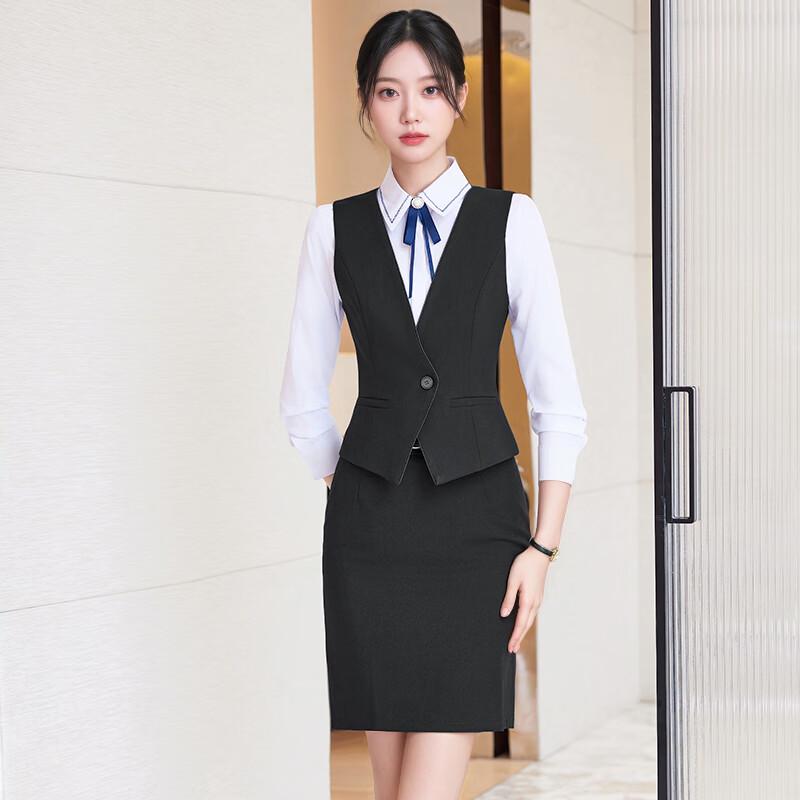 Women's Professional 3-Piece Vest Suit