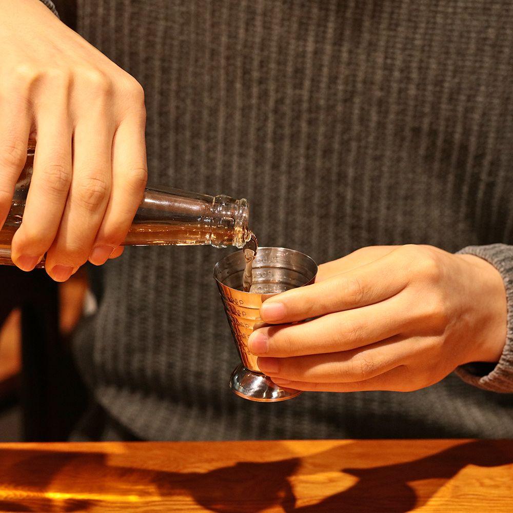 75ML nerezové koktejlové nástroje měřicí nástroj odměrka jigger nápojový šejkr míchací sklenice