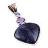 Natural Pietersite,Pink Amethyst Gemstone 925 Solid Silver Pendant 2.25'' R7Q42