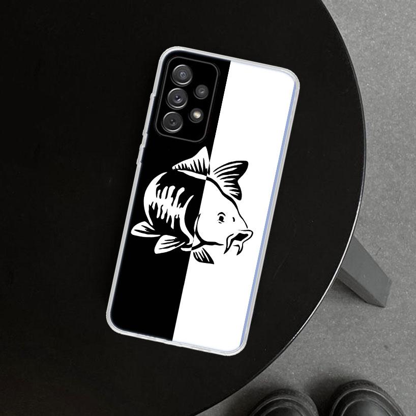 Nash Fishing Logo Phone Case Cover For Samsung Galaxy A17 A16 A26 A36 A56 A57 A37 A15 A25 A35 A55 A14 A24 A34 A54 A13 A23 A33 A5