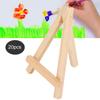 20Pcs Wood Easel Artware Mini AFrame Natural Wood Display Tripod Holder for Decoration Exhibit Props
