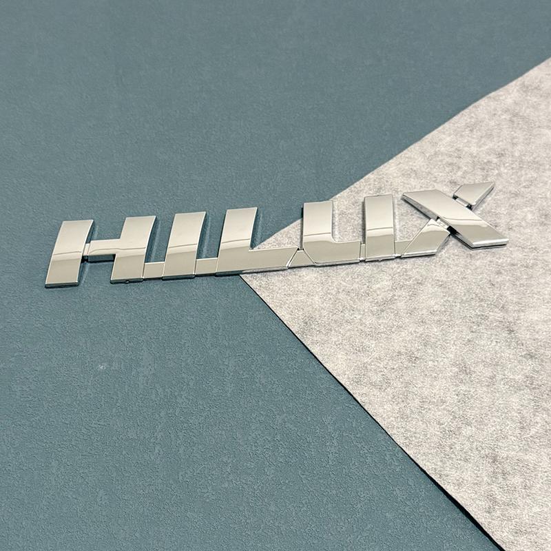 FVEX7 3D ABS Car Emblem Sticker for Toyota Hilux (2005-2015) & Vigo MK6 MK7 3.0 D4D - Trunk Letter Decal Badge Accessories