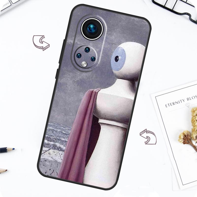 Rene Magritte Case For Honor Magic 5 6 7 Lite Honor 200 Pro X8b X9a X8a X8 X9 X9c X9b 50 70 90 Lite Cover