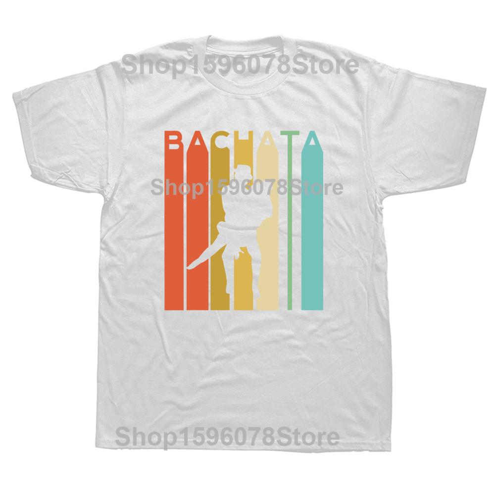 Zábavná Bachata Latina Taneční Párty Salsa Trička Grafická Bavlněná Krátký Rukáv Narozeninové Dárky Letní Styl Tričko Pánské Oblečení