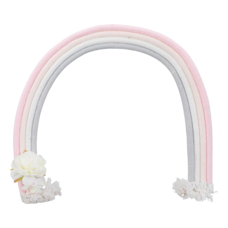 

Rainbow Wall Decoration Infant Photography Props Rainbow Baby Photoshoot Props Playroom Nursery Room Bedroom Ornament розовый